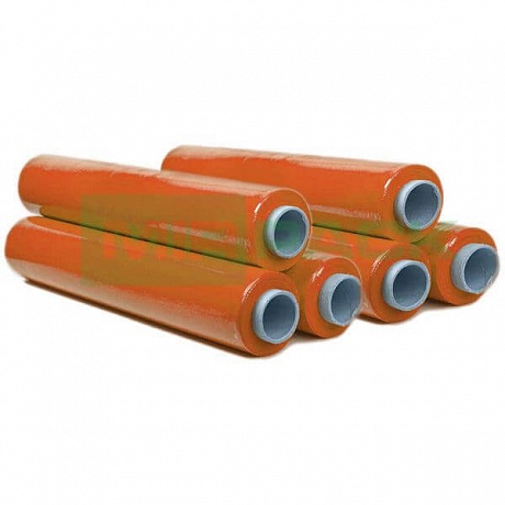 Стрейч пленка ручная 500 мм 17 мкм 1,5 кг оранжевая - Вид 1